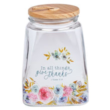 Load image into Gallery viewer, Glass Gratitude Jar - In All Things
