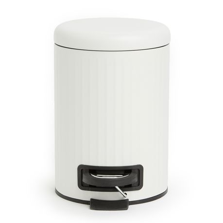 George & Mason - 3 Litre Pedal Bin - White