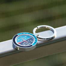 Load image into Gallery viewer, TROIKA Keyring with Artificial Horizon Altitude Indicator
