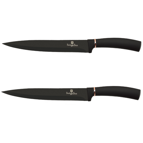 Berlinger Haus 20cm Marble Coating Slicer Knife - Black Rose (Set of 2)