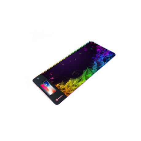 Wireless Charging Gaming Mouse Pad Large LED - Triangles Buy Online in Zimbabwe thedailysale.shop