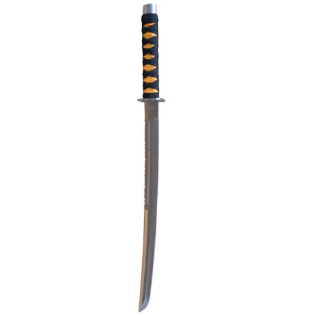 Samurai Jagged Short  Sharpened Katana Sword Stainless Steel Blade - 69 cm Buy Online in Zimbabwe thedailysale.shop