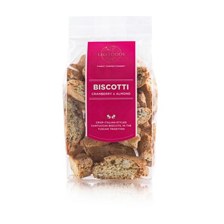 Leo Foods, Biscotti Cranberry & Almond 180g