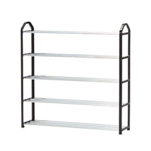 Load image into Gallery viewer, Gretmol 5 Tier Stackable Shoe Rack - Black
