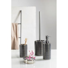 Load image into Gallery viewer, Wenko – Toothbrush Tumbler – Nuria Range – Silver/Anthracite - Ceramic
