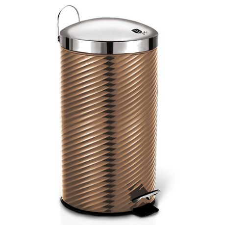 Berlinger Haus 7 Litre Stainless Steel Premium Pedal Bin - Rose Gold