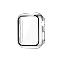 Load image into Gallery viewer, Hard Case and Glass Screen Protector for Apple Watch - 38mm Silver
