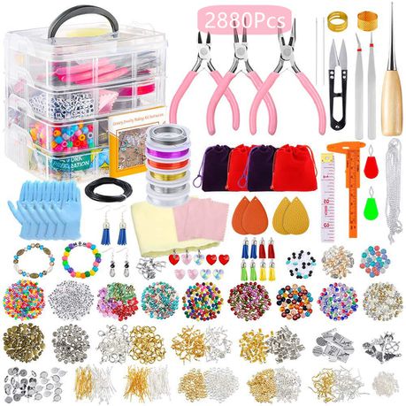 Jewellery Making Kit filled with 2880 pieces of Jewellery Making beads Buy Online in Zimbabwe thedailysale.shop