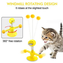 Load image into Gallery viewer, Cat Windmill Tumbler Teaser Toy &amp; Pet Slicker Self-Clean Grooming Brush Set
