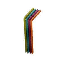 Load image into Gallery viewer, Set of 4 Reusable Silicone Straw
