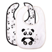 Load image into Gallery viewer, Baby Panda 2PK Jersey Bib
