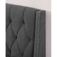 Load image into Gallery viewer, Figure It Out Tufted Wingback Headboard
