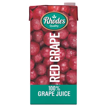 Rhodes 100% Fruit Juice Red Grape 6 x 1 LT Buy Online in Zimbabwe thedailysale.shop