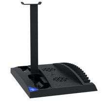 Load image into Gallery viewer, iPega PS5 6 in 1 Vertical Stand with Cooling Fans &amp; Dual Port Charging Dock
