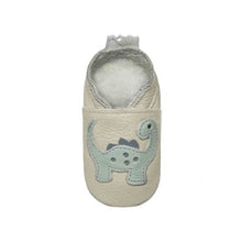 Load image into Gallery viewer, Pitta-Patta Soft Genuine Leather Baby Shoes - Green Friendly Dino - Size 2
