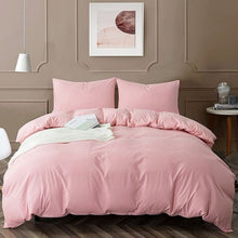 Load image into Gallery viewer, Wrinkle Resistant Egyptian Comfort Duvet Cover Cool Flower Pink Twin
