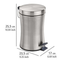 Load image into Gallery viewer, Wenko - Pedal Bin 3L - Pieno Range - Stainless Steel - Satinised
