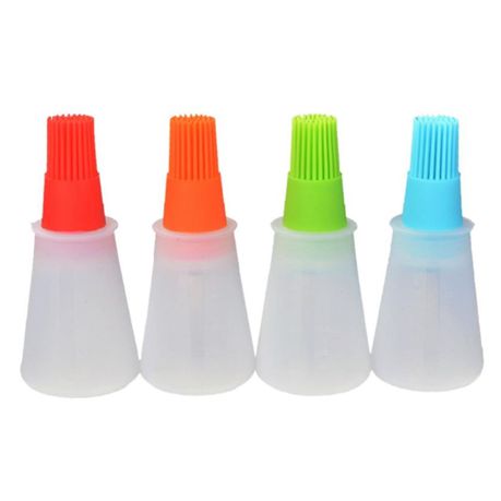 4 Silicone Basting Brushes Dispensers