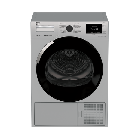 Beko 8KG Freestanding Heat Pump Dryer Silver Buy Online in Zimbabwe thedailysale.shop