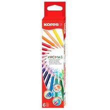 Load image into Gallery viewer, Kores Kromas 6 Colouring Pencils
