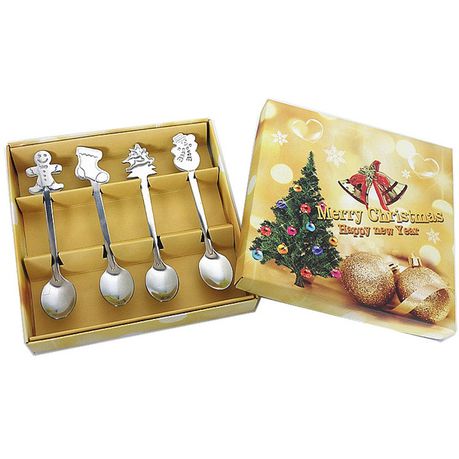 Floxi Set Of 4 Christmas Themed Spoons Buy Online in Zimbabwe thedailysale.shop