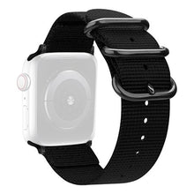 Load image into Gallery viewer, Nylon Band for Apple Watch 42mm / 44mm / 45mm - Black
