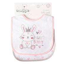 Load image into Gallery viewer, Baby Bunny 2PK Jersey Bib
