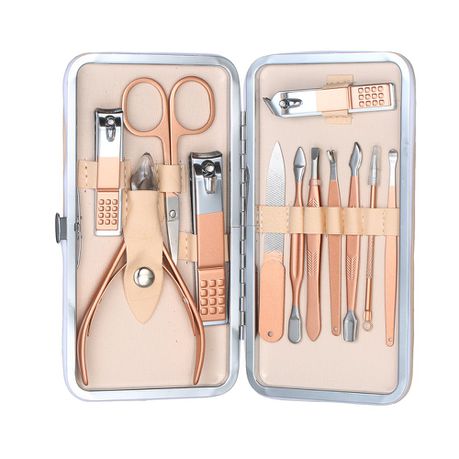 12 Piece Rose Gold Manicure Set Buy Online in Zimbabwe thedailysale.shop