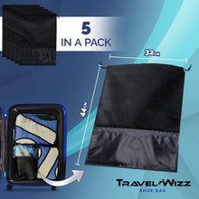 Load image into Gallery viewer, Shoe Bag - Set of 5, Large Storage Bags with Transparent Window
