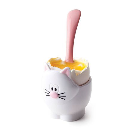 Hubbe Joie Meow Egg Cup & Spoon Buy Online in Zimbabwe thedailysale.shop