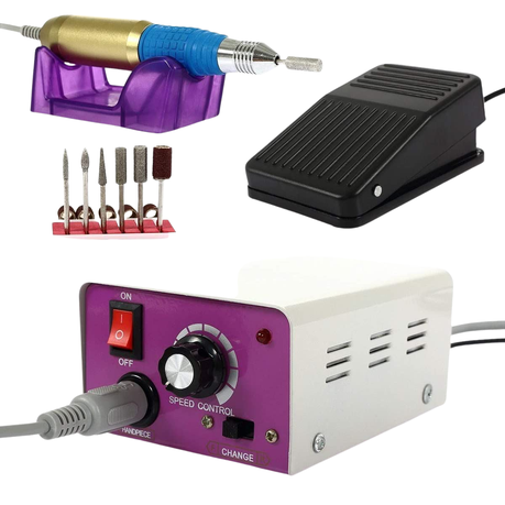 Electric Nail Drill Manicure And Pedicure Set With Foot Pedal -MM-25000 Buy Online in Zimbabwe thedailysale.shop