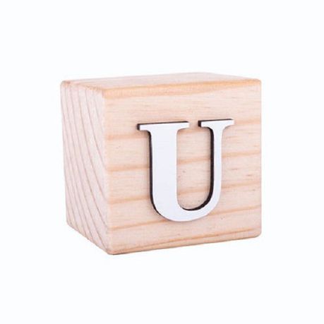 Wooden Alphabet Blocks(U) Buy Online in Zimbabwe thedailysale.shop