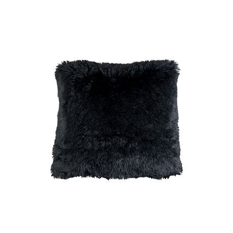 Fluffy Black Cushion