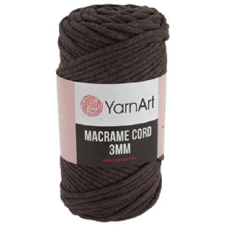 YarnArt Macrame Cord 3MM 250g Pack of 4 - Chocolate Brown - 769