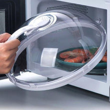 Load image into Gallery viewer, Kitchen Microwave Food Anti-Sputtering Cover With Handle
