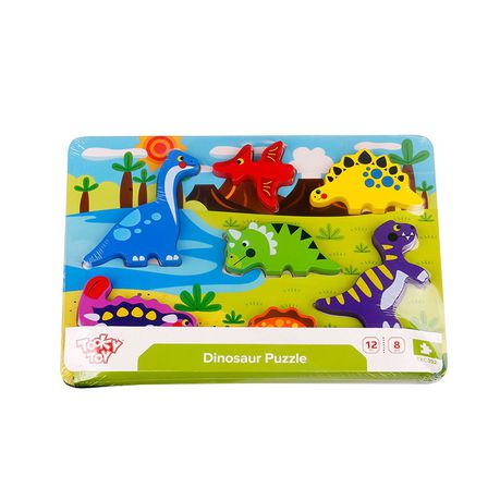 Nuovo Wooden Chunky Puzzle - Dinosaur