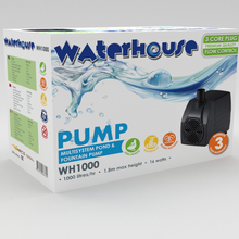 Load image into Gallery viewer, Waterhouse Fountain or Pond Pump - 1000L/h Flow Control &amp; 3 Core Plug
