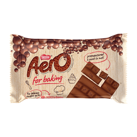 Nestle Aero For Baking Chocolate Slab 175g