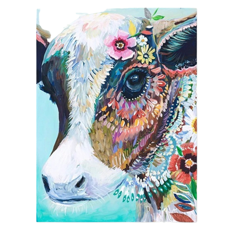 Paint by Numbers Nordic Scandinavian Cow Art Craft Kit Wall Gift Decoration Buy Online in Zimbabwe thedailysale.shop