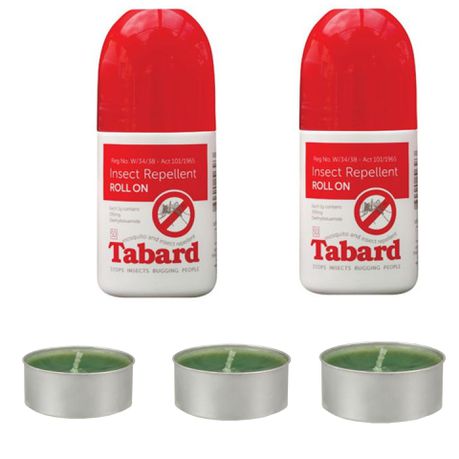 2 x Tabard Roll-On with 3 Added Tabard Tea Light Candles-DL057