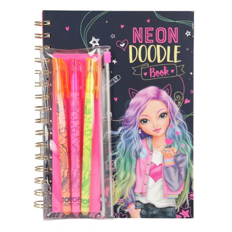 Top Model Neon Doodle Book with 3 Pens Buy Online in Zimbabwe thedailysale.shop