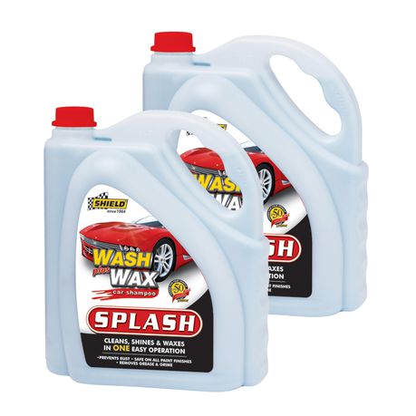 Shield - Splash Car Shampoo - 5Litre - 2 Pack Buy Online in Zimbabwe thedailysale.shop