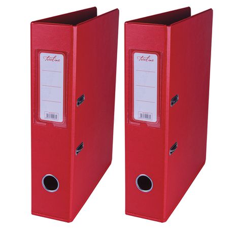 Treeline PVC 70 A4 PVC Lever Arch File - Red - Pack of 2 Buy Online in Zimbabwe thedailysale.shop