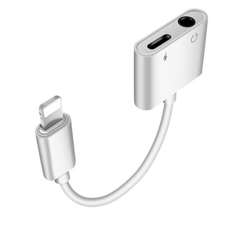 J-009 Dual Apple iPhone Lighting and 3.5mm Audio Adapter Buy Online in Zimbabwe thedailysale.shop