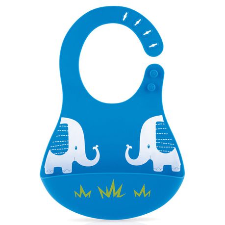 Nuby Silicone Catch All Bib - Blue