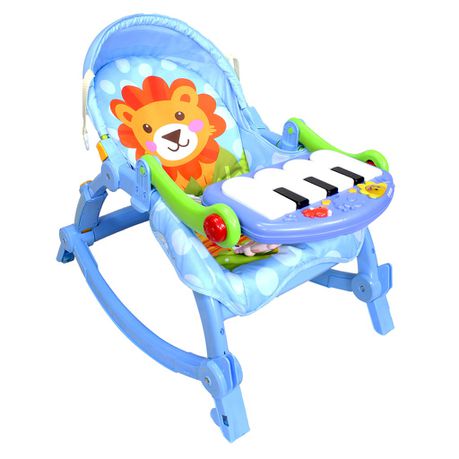 Baby Pedal Gym Chair with Removable Piano - Blue and Green Buy Online in Zimbabwe thedailysale.shop