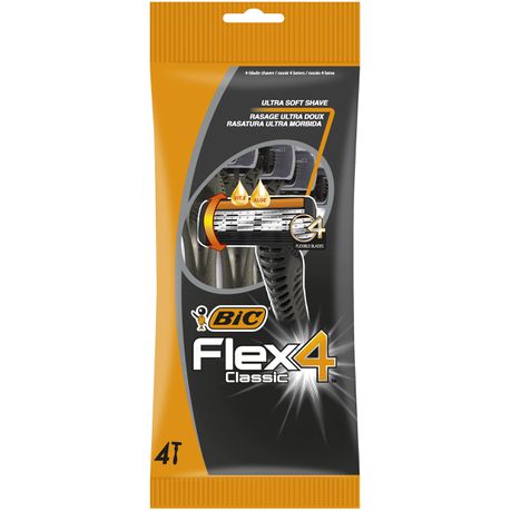 BIC 4 Flex Classic Disposable Men's Razors - Pack of 4