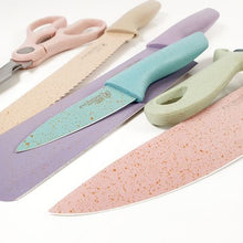 Load image into Gallery viewer, Hestia 6 Piece Non-Stick Kitchen Knife Set – Pastel
