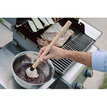 Load image into Gallery viewer, Lifespace 45cm BBQ braai basting mop brush with 3 spare heads
