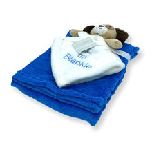 Load image into Gallery viewer, Baby Dudu Blanket - Royal Blue Dog
